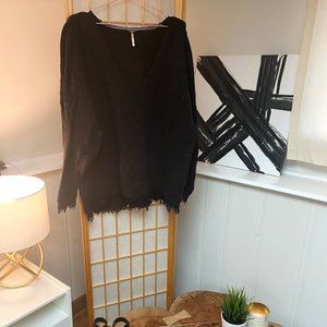 Free People Black Sweater